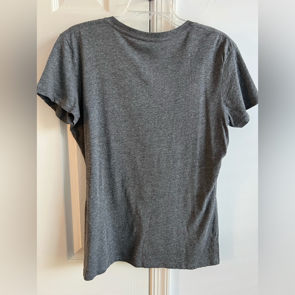 Instant Message Gray Graphic Fall Tee - Picture 4 of 5